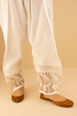 White Shalwar - Bloom 001 - Panda™ Clothing